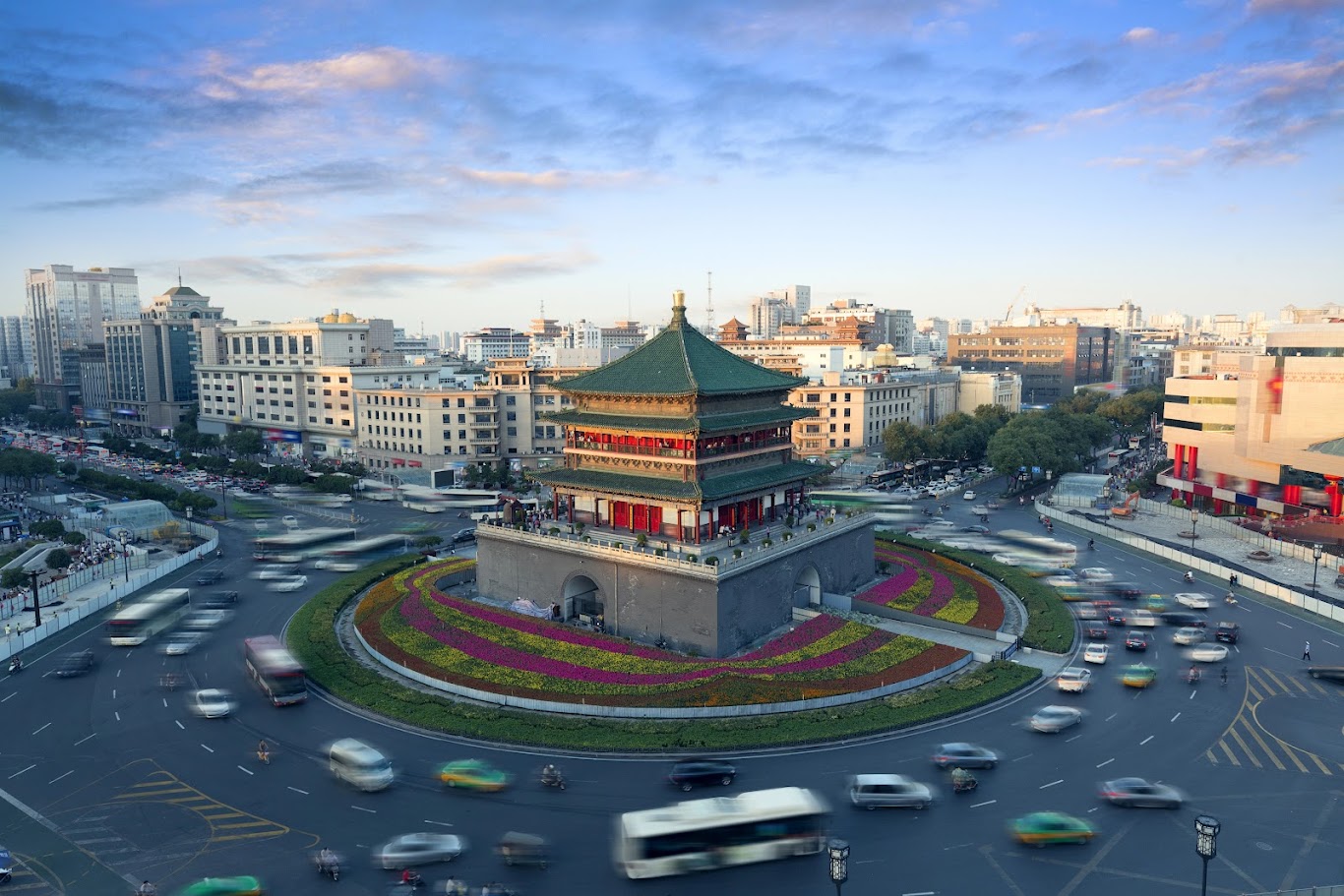 Sunset Wall Cycling — Xi'an, China